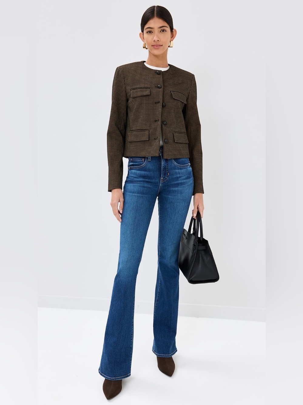 Veronica Beard Beverly High Rise Skinny Flare Jeans‎
